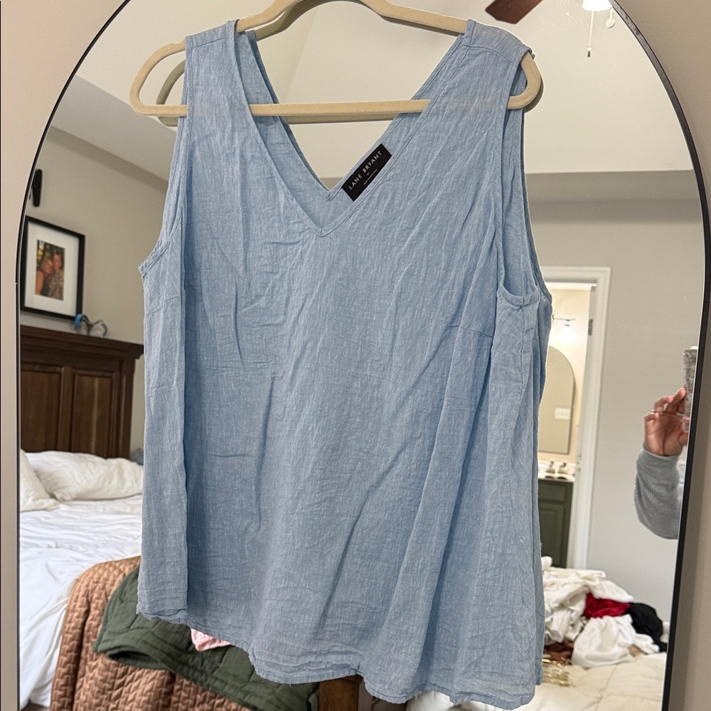Lane Bryant Sky Blue Tank Top